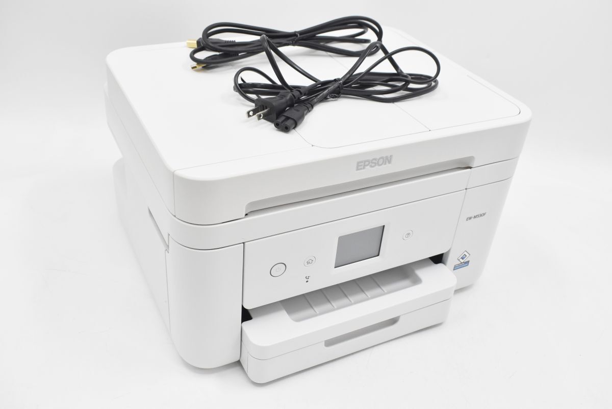 (775P 0410T1)1円～ EPSON エプソン プリンター インクジェット複合機 カラリオ EW-M530F コピースキャン ファクス タッチパネルの画像1