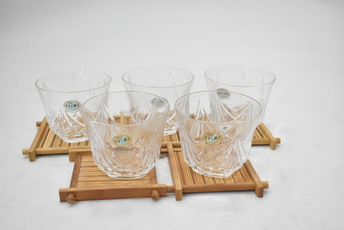 (778L 0416S12) １円～ 美品 グラス まとめ売り コップ ガラス製 食器 アンティーク レトロの画像3