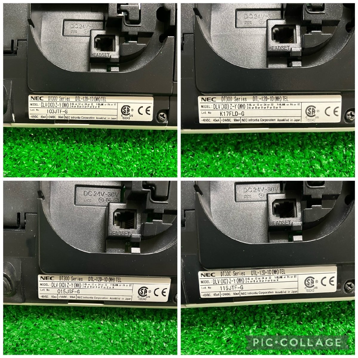 【現状品】『4-384』NEC DT300 DTL-12D-1D(WH) DTL-24D-1D(BK)ビジネスフォン　6台まとめ