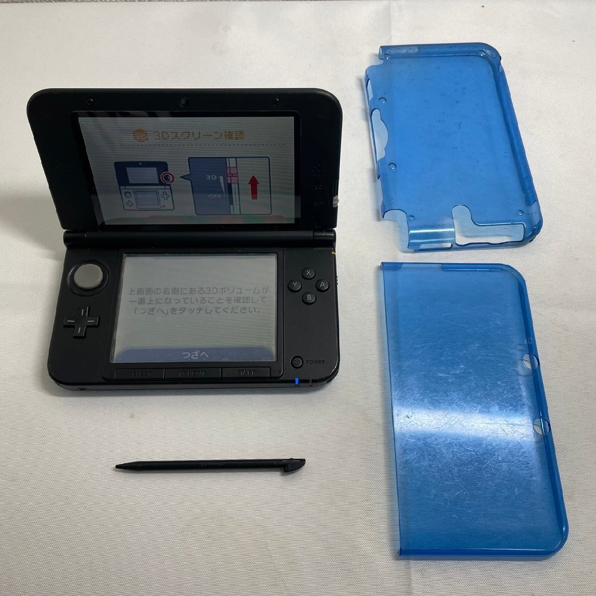 【中古品】『4-406』任天堂3DS LL 本体 ブルーブラックの画像1