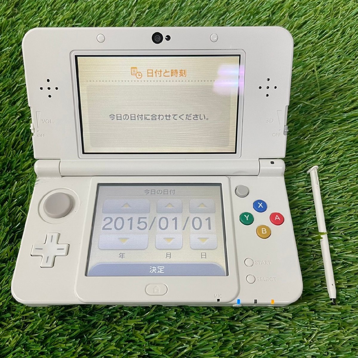 【中古品】『4-531』任天堂3DS 本体 ホワイト　newニンテンドー3DS_画像2