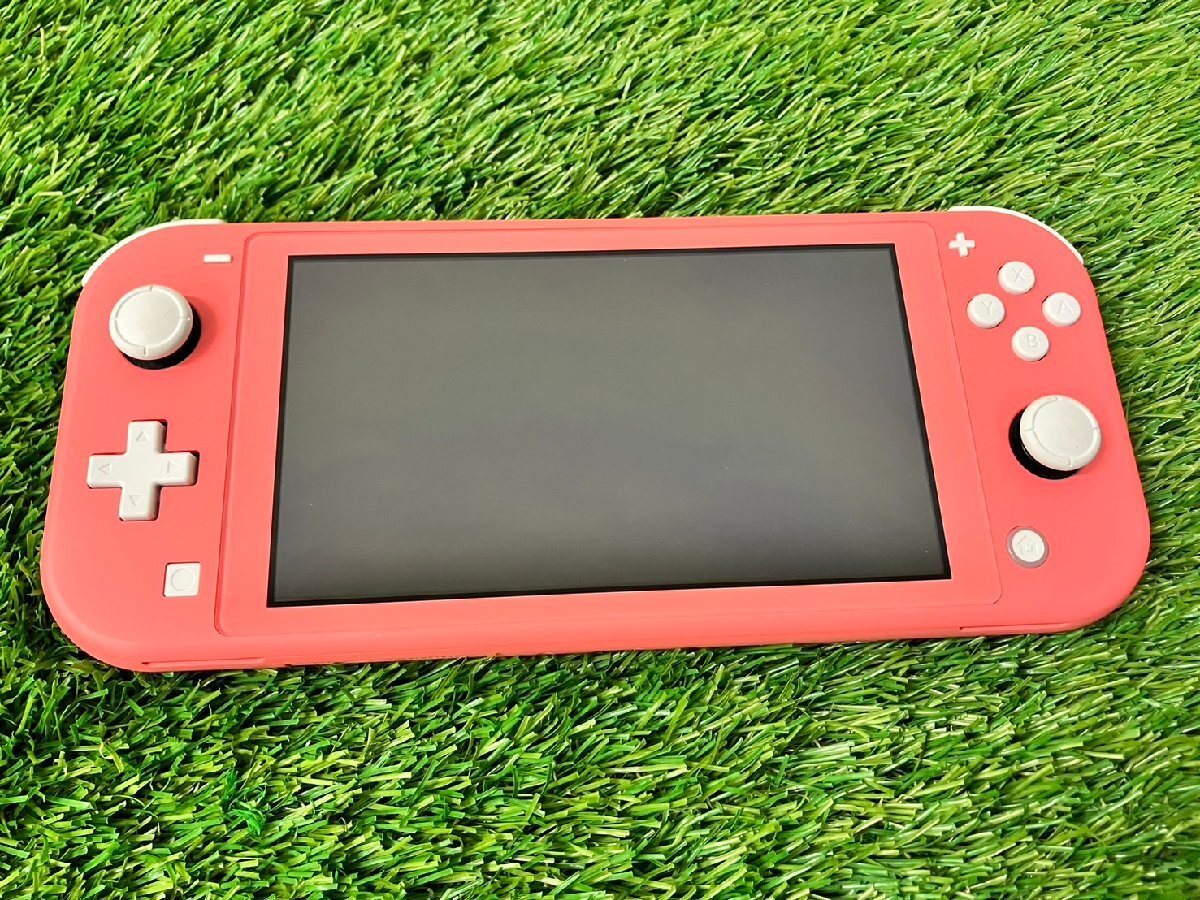 【中古品】『4-524』Nintendo 任天堂 Switch Lite コーラル HDH-001 本体 初期化済み ACアダプターの画像2