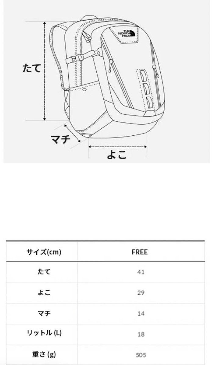 【未使用】THE NORTH FACE韓国ノースフェイスリュックバックパックMINI SHOT NM2DQ03A 