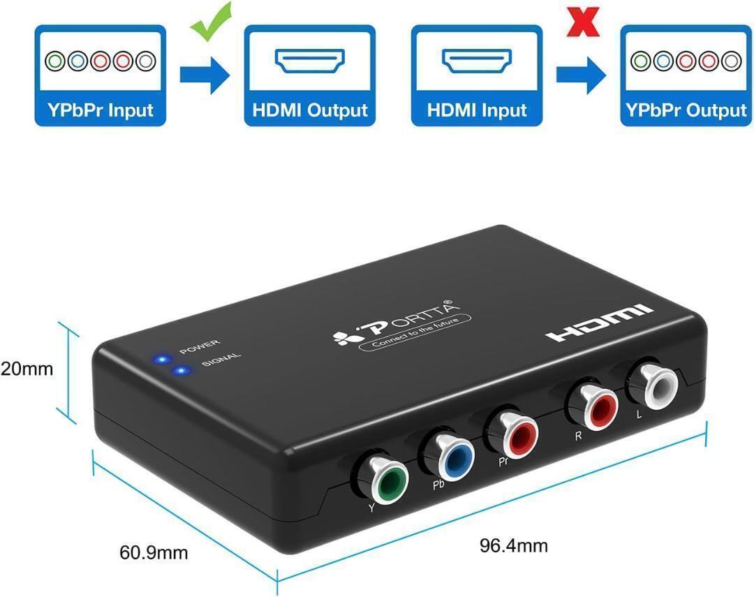  аналог компонент RGB ввод to HDMI мощность конверсионный адаптор 