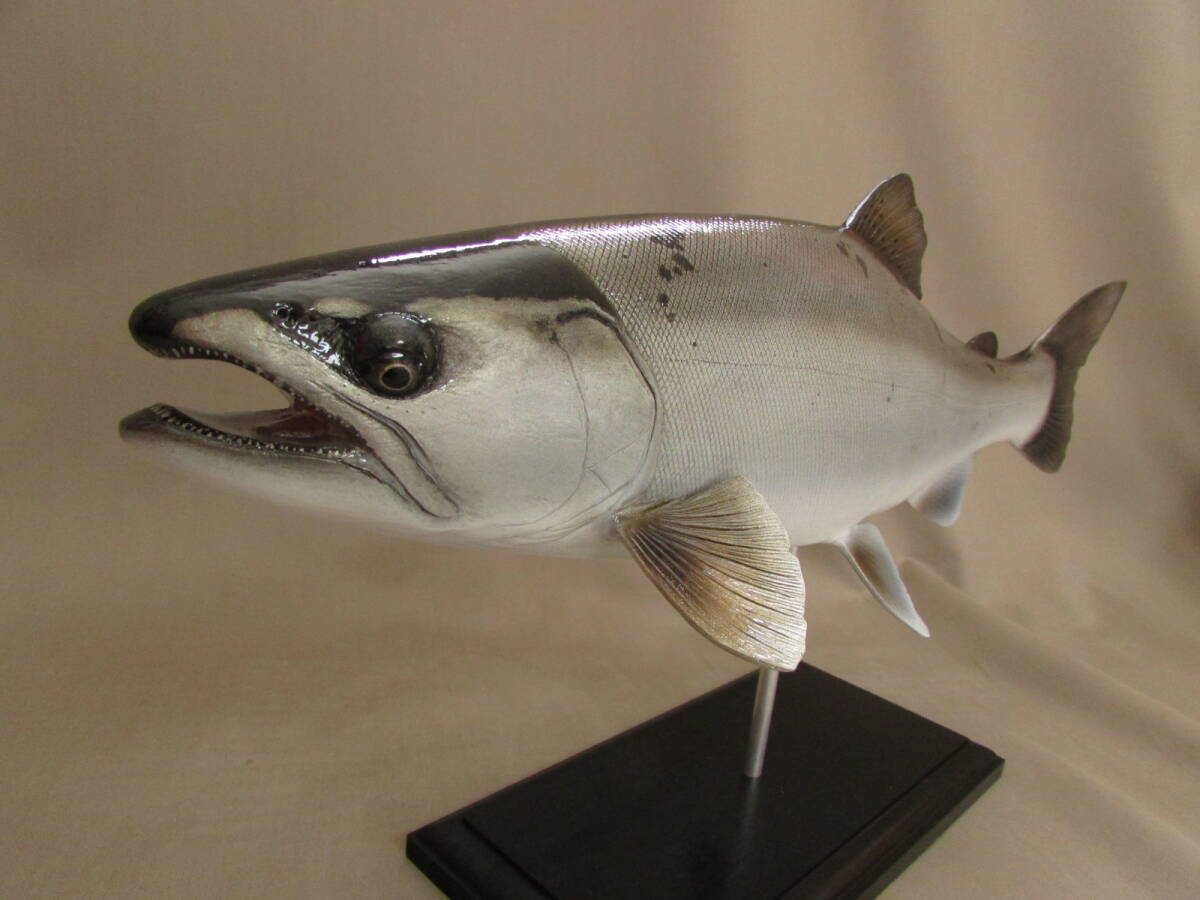 ハンドメイド 自作 39cmサクラマス 桜鱒 フィギュア レプリカ ハンドメイド 自作 39cmサクラマス 桜鱒 フィギュア レプリカ