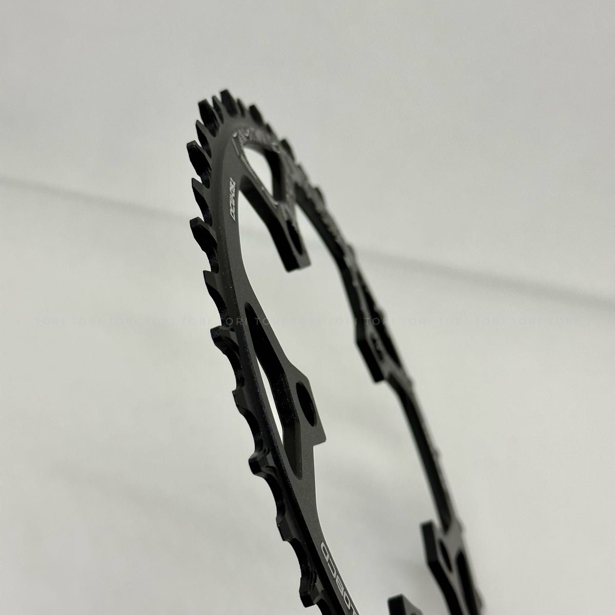 自転車 ナローワイドチェーンリング 46T PCD110 7-12速対応 5ボルト用 5穴 カラー 黒 ブラック 