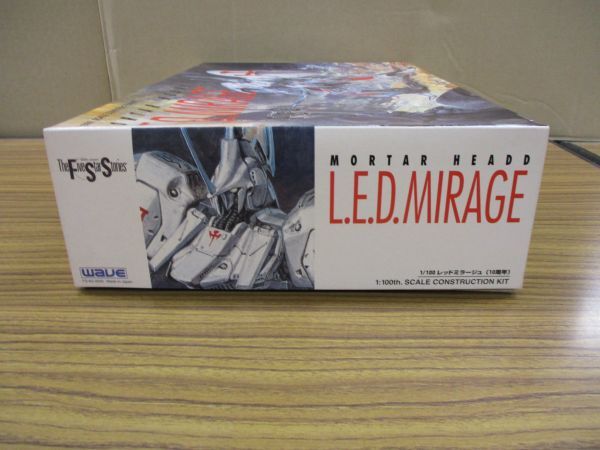 #w25【梱100】wave 1/100 FSS MORTAR HEADD L.E.D.MIRAGE レッドミラージュ 10周年 プラモデルの画像2