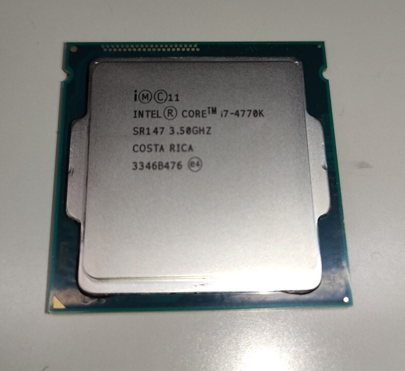 CPU Intel Core i7 4770K 3.5GHz　【NCNR】_画像1