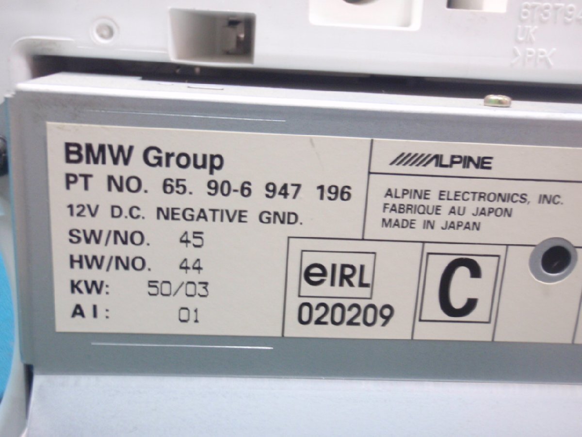 ★ RE16 BMW ミニ クーパーS R53 ナビモニター 6947196 360341JJの画像5