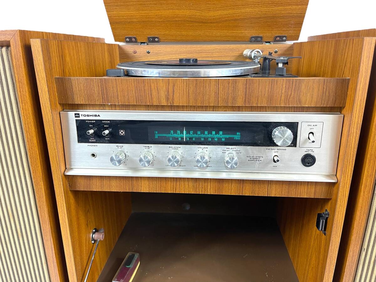 【稀少】TOSHIBA 東芝 BOSTON2000 SP-2000 / STEREO CASSETTE DECK PT-405 ステレオ レトロ アンティークの画像5