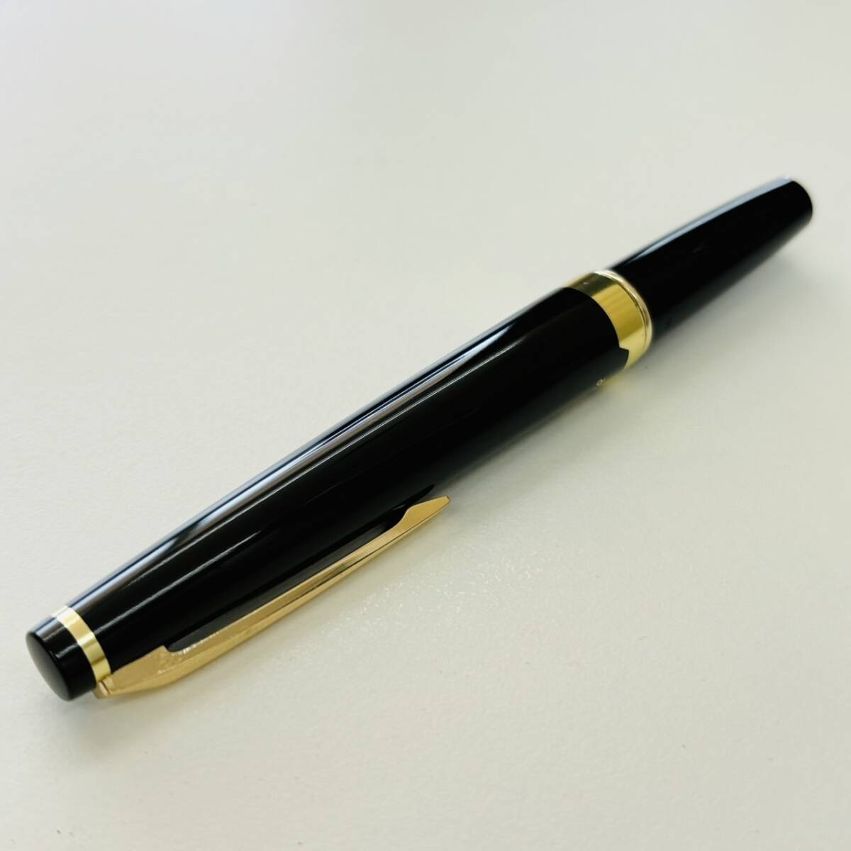 PILOT パイロット 18K 750 ペン先 コンパクト 万年筆 F ブラック 黒色 ヴィンテージ 年代物 時代物 古道具 筆記用具 筆記 文房具 文具 1769_画像3