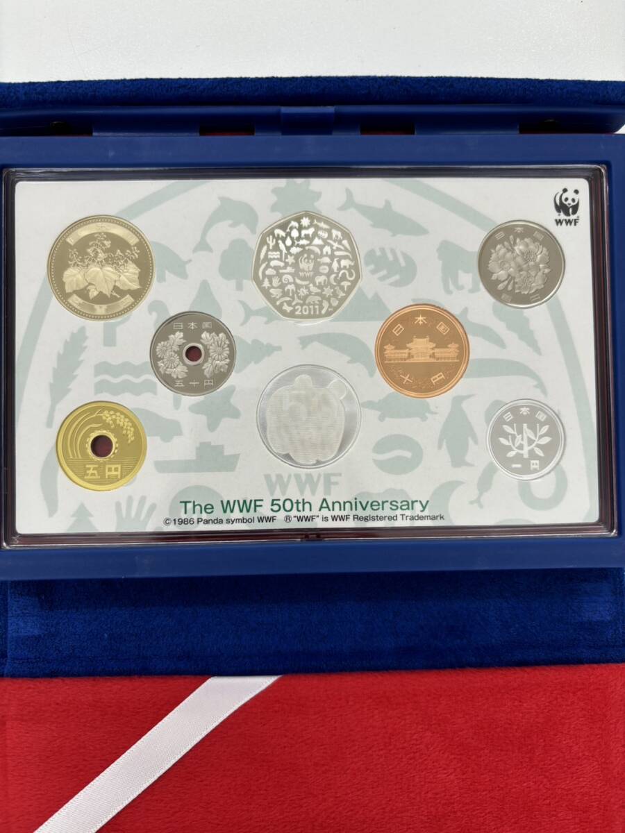 保管品 WWF設立50周年 日本・イギリス 2011 プルーフ貨幣セット 銀貨入り コレクション K1774の画像4