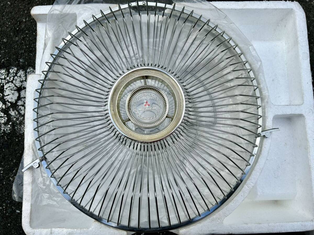美品 未使用 MITUBISHI 三菱 扇風機 D30-H9 コンパック ELECTRIC FAN ３枚羽 昭和レトロ の画像3
