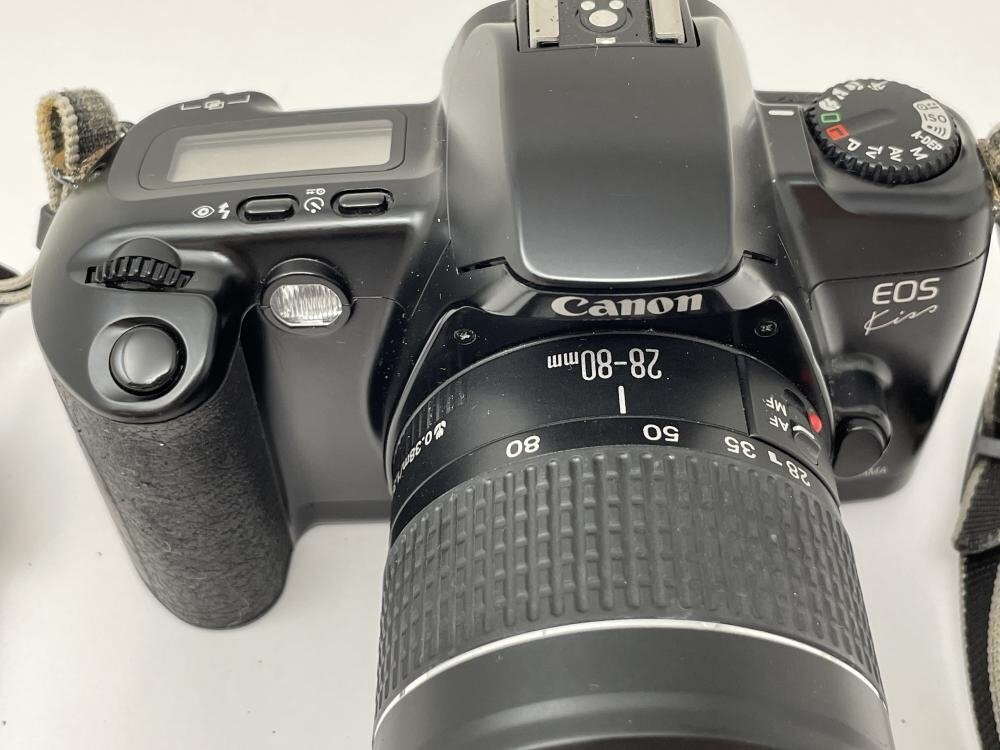 K220【ジャンク品】 Canon EOS Kiss キャノン 一眼 ボディ レンズ 28-80ｍｍ ブラックの画像7