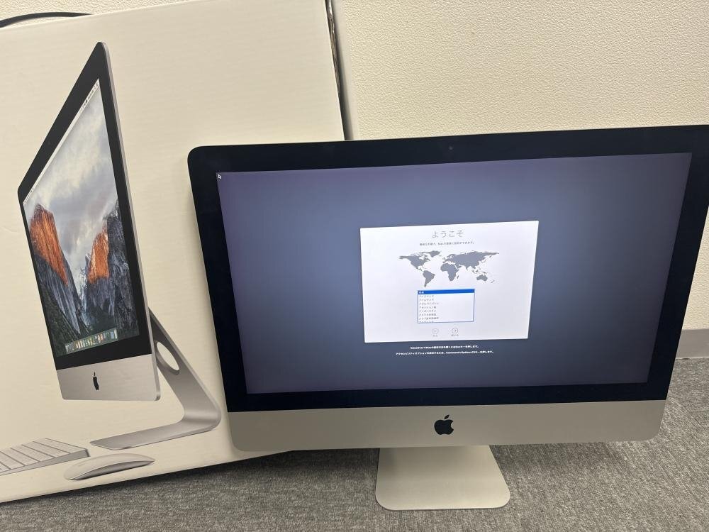 IM1041【一部ジャンク・動作OK】 iMac Retine 4K 21.5インチ Late2015 256GB / 16GB 3.30GHz Intel core i7 /170の画像1