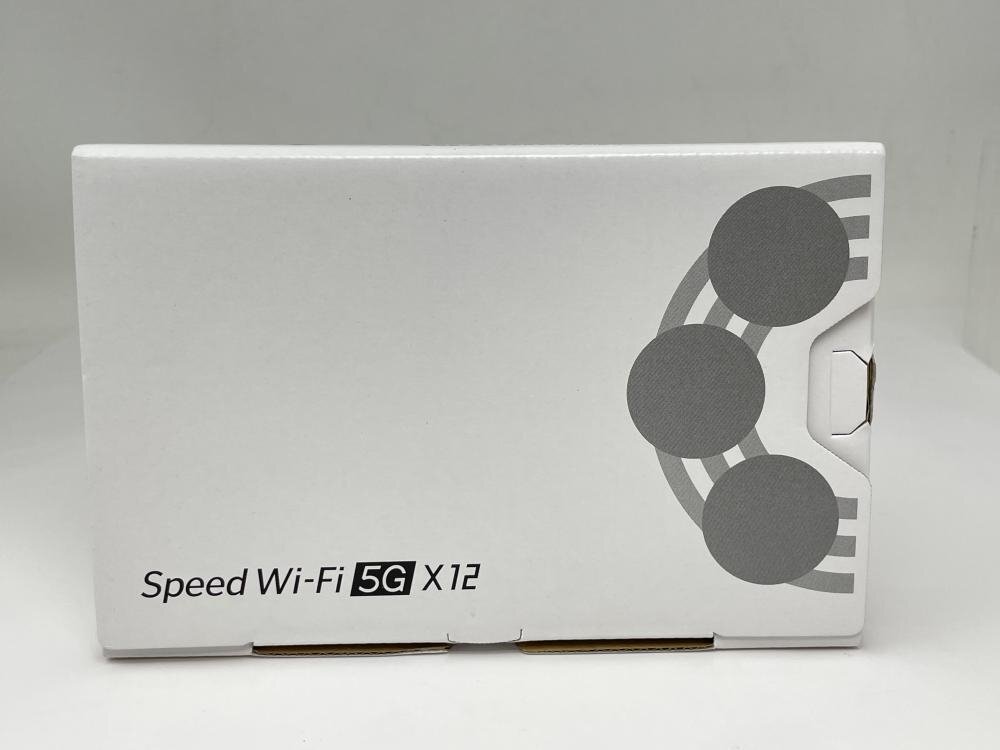 U532【新品・制限○ 白ロム】 Speed Wi-Fi 5G X12 NAR03 au ブラックの画像1