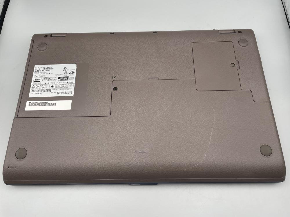 WIN836【ジャンク品】 BIOS起動可 FUJITSU FMVA58C2LN LIFEBOOK AH58/C2 8GB intel core i7-8550U 1.80 /100の画像4