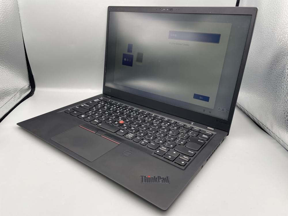 WIN519【ジャンク品】 Lenovo ThinkPad X1 Carbon TP00086B 256GB 8GB intel core i5-8350U 1.70GHz /100の画像1