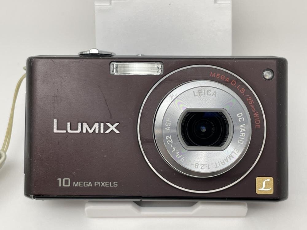 U544【動作確認済】 Panasonic パナソニック LUMIX ルミックス DMC-FX37 デジタルカメラ コンデジ ブラウン_画像2