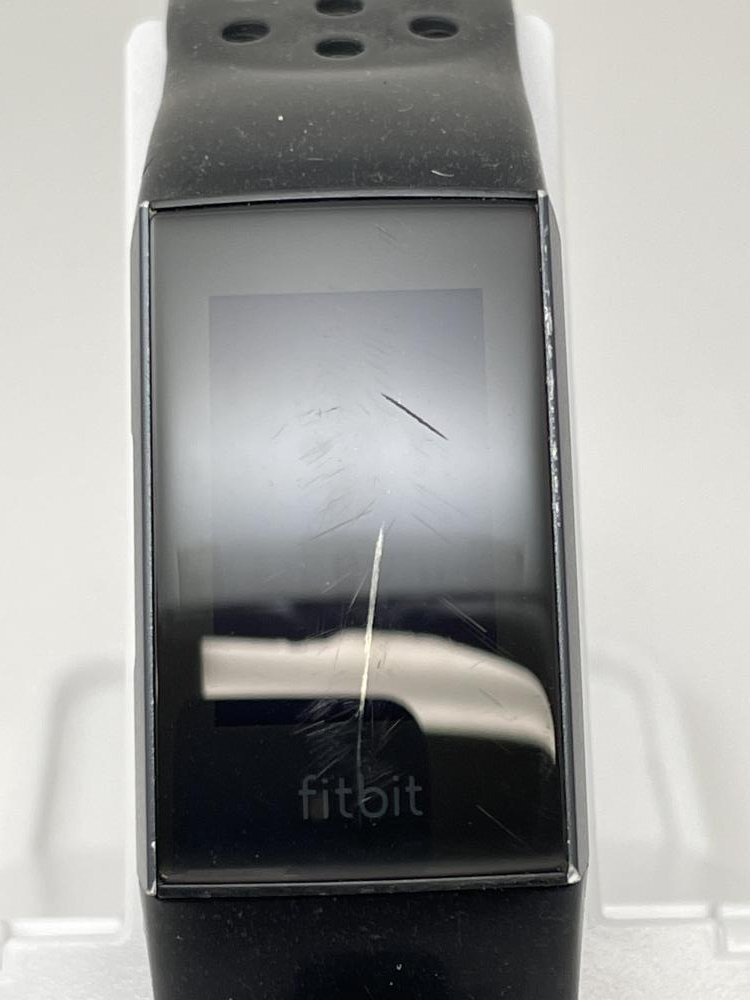 U348【動作確認済】 Fitbit Charge3 FB410 フィットネストラッカー ブラックの画像2