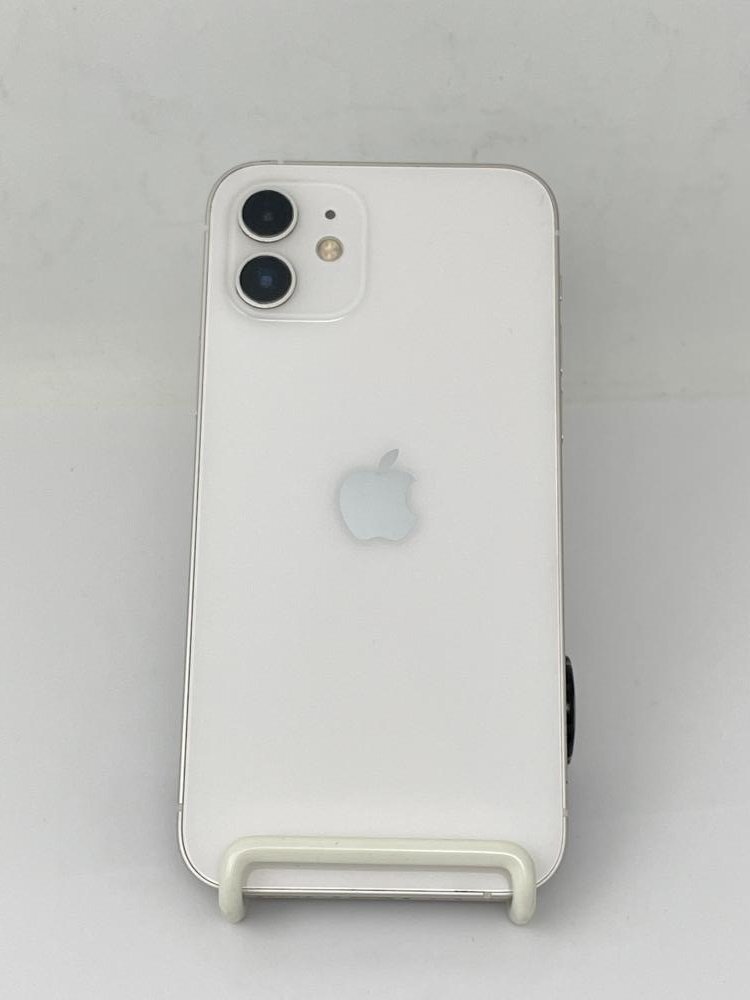 2021【ジャンク品】 iPhone12 64GB au版SIMロック解除 SIMフリー ホワイト バッテリー83%の画像2