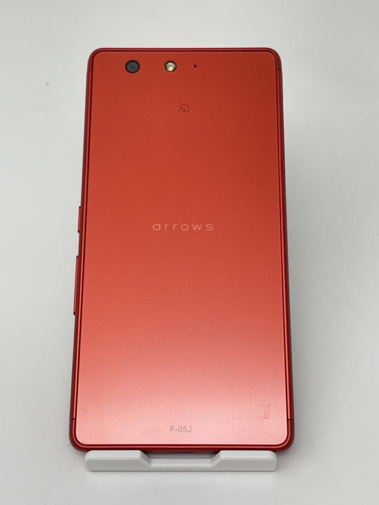 807【動作確認済・制限○ 白ロム】 ARROWS Be F-05J docomo レッドの画像2