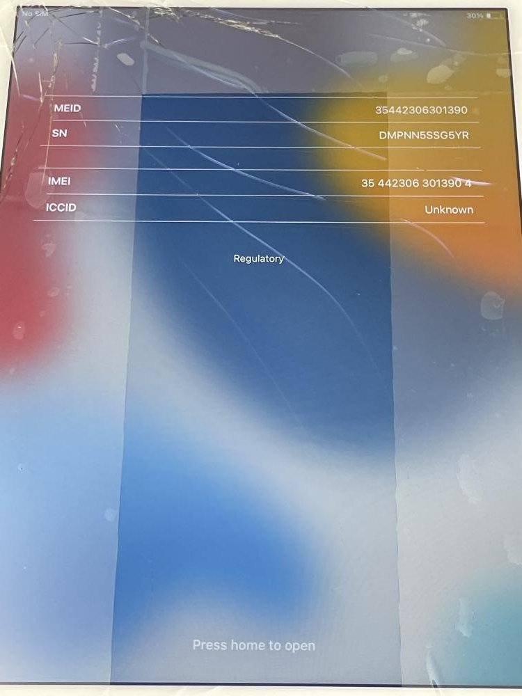 K241【ジャンク品】 iPad Air2 128GB softbank ゴールド_画像6