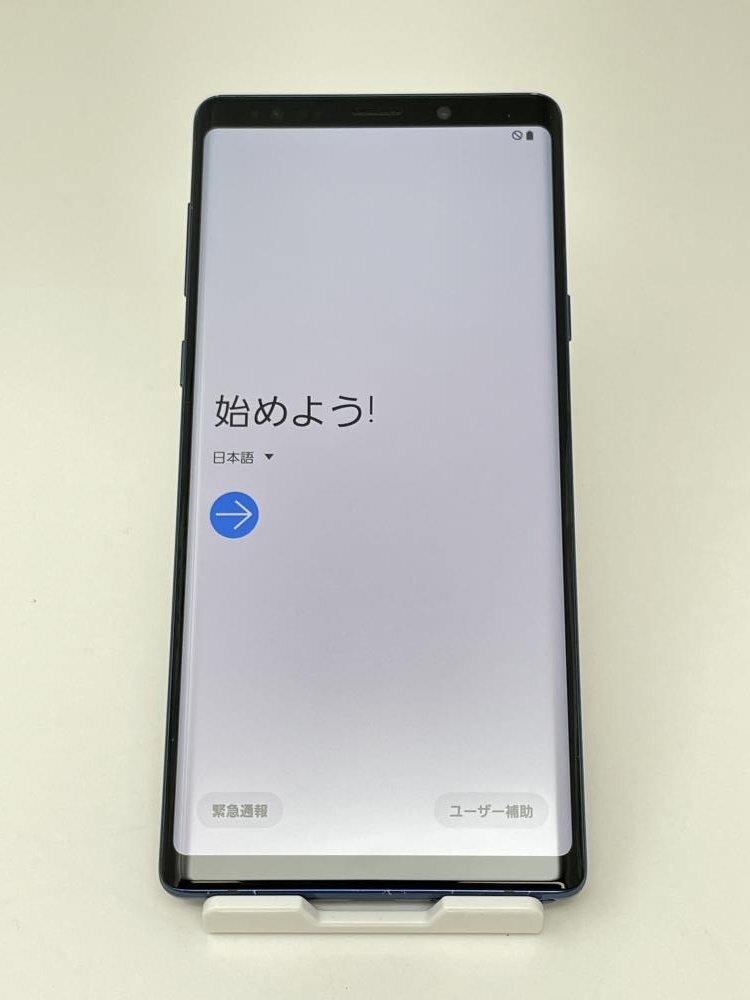 U511【ジャンク品】 Galaxy Note9 SC-01L docomo ブルー_画像1