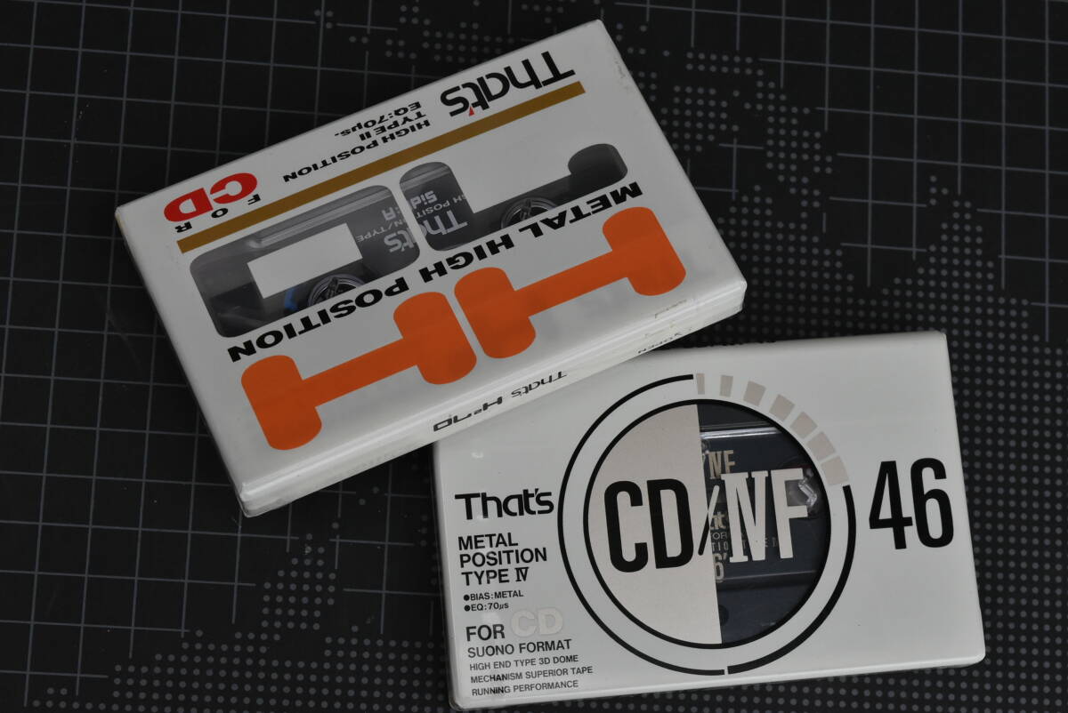 カセットテープ【That’s : ゛Ｈ２70 (ハイポジ)・CD/ⅣF 46 (メタル) ” 】ハイポジ&メタルテープ 合計２巻 （未使用・未開封）の画像10