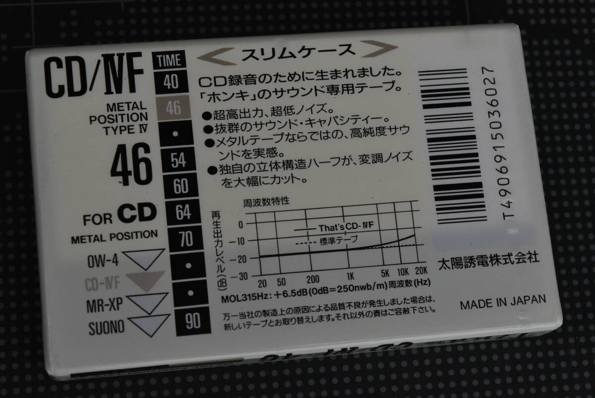 カセットテープ【That’s : ゛Ｈ２70 (ハイポジ)・CD/ⅣF 46 (メタル) ” 】ハイポジ&メタルテープ 合計２巻 （未使用・未開封）の画像4