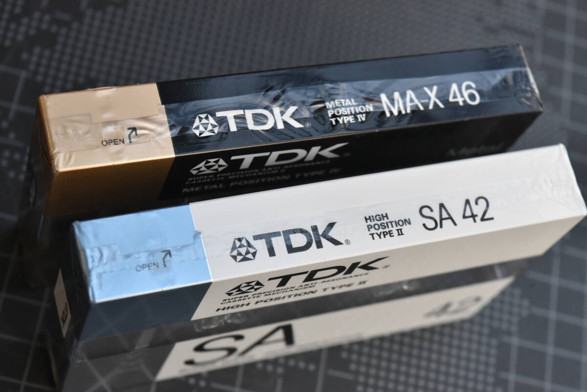 ＴＤＫカセットテープ【TDK : ゛MA-X46・SA42 ゛(1987～1988年発売品) 】各１巻 合計２巻（未使用・未開封品）_⑦：開封コードの状態