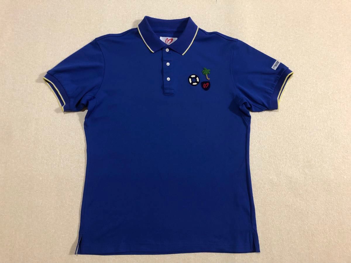 美品　サイズ5  MASTER BUNNY EDITION  ポロシャツ  青　 ゴルフウェア