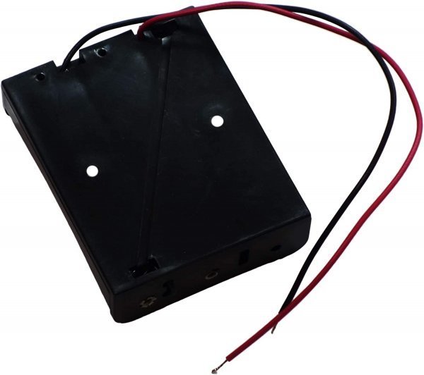 バッテリーホルダーケース　電池ケース　単３電池３本用　直列接続　4.5Vクリップスロットホルダーケース　リード線付　１個_画像3