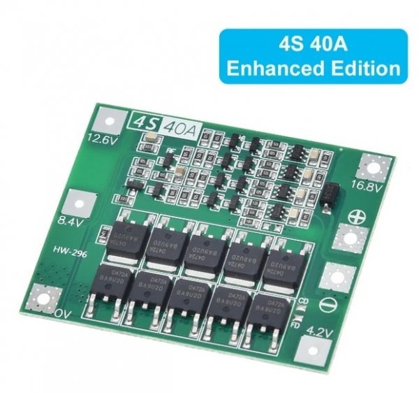 18650 バッテリー保護ボード BMS/PCM/PCBリチウムポリマー 4S 40A 16.8V 在庫有　即納_画像1