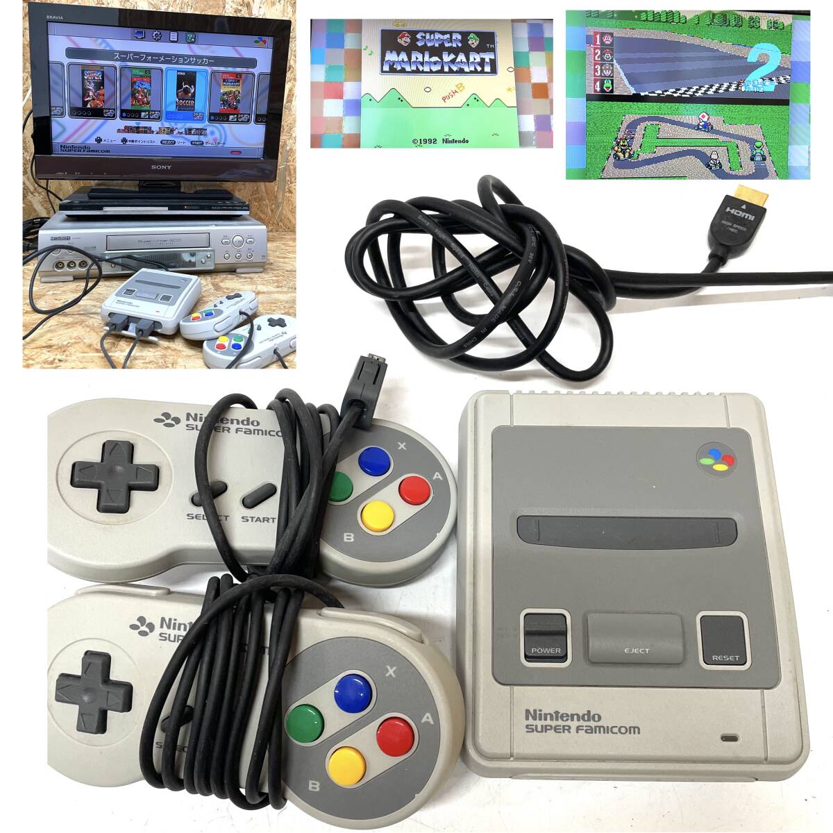 動作品◆任天堂 NintendoSFC スーファミ ニンテンドークラシックミニ スーパーファミコン 本体 CLV-301コンパクト テレビゲーム レトロの画像1