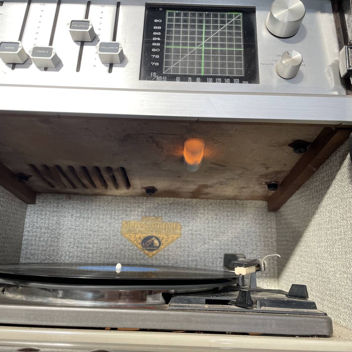  vacuum tube radio #Victor record player STL-690MB Hi-Fi Stereo Audiola / record AM FM simple verification settled Junk # pickup limitation! Fukui prefecture Fukui city 