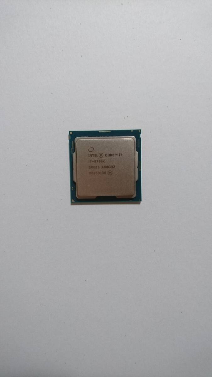  intel Core i7-9700K 第9世代 LGA1151 3.6GHz インテル デスクトップPC用CPU PCパーツ 1円スタート 中古【jancｋ品】 の画像1