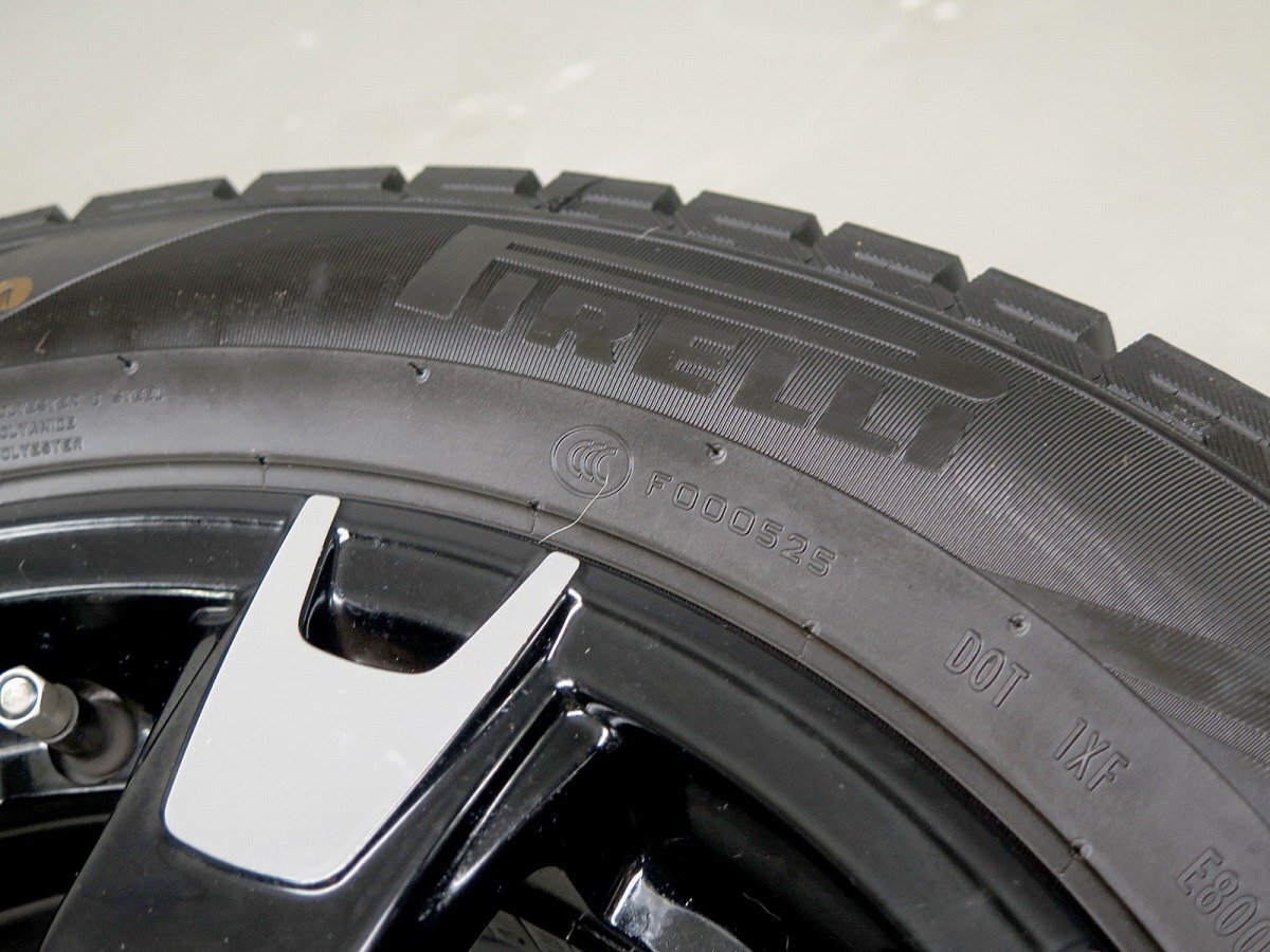 ◆フィアット500 (ABA-31209/ABA-31212) 純正OP 14インチ アルミホイール PIRELLI スタッドレスタイヤ 175/65R14 230407AR3001_画像9