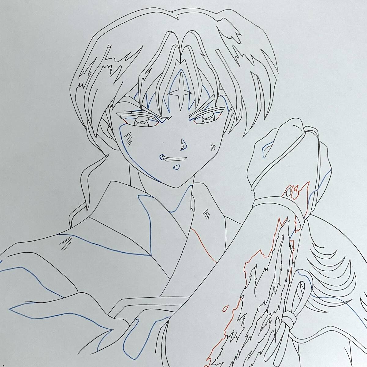 犬夜叉 原画 6枚セット 蛮骨／ セル画 Cel Genga_画像1