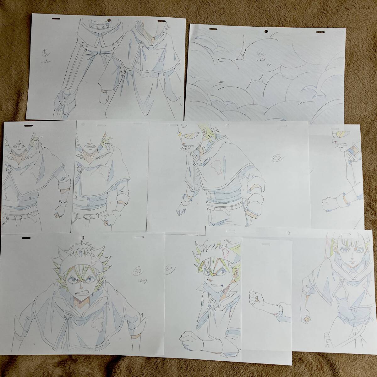 ブラッククローバー 原画 10枚セット アスタ&ノエル&マグナ／[genga セル画 Cel] の画像2