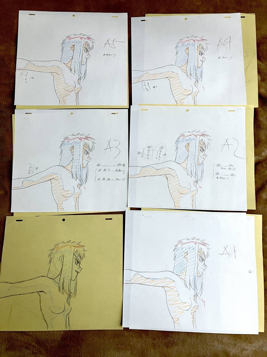 南海奇皇ネオランガ 原画 12枚セット 夕姫／Genga [セル画 Cel]の画像2