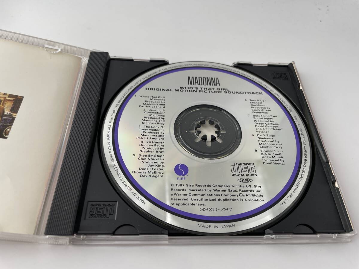 フーズ・ザット・ガール オリジナル・モーション・ピクチャー・サウンドトラック　CD マドンナ Hス-04: 中古