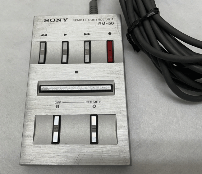 SONY ソニー Remote Control Unit RM-50 カセットデッキ用リモコン_画像1