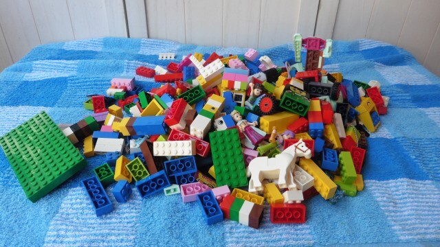 LEGO レゴ　赤いバケツ　基本セット ブロック レゴブロック おもちゃ 中古_画像3