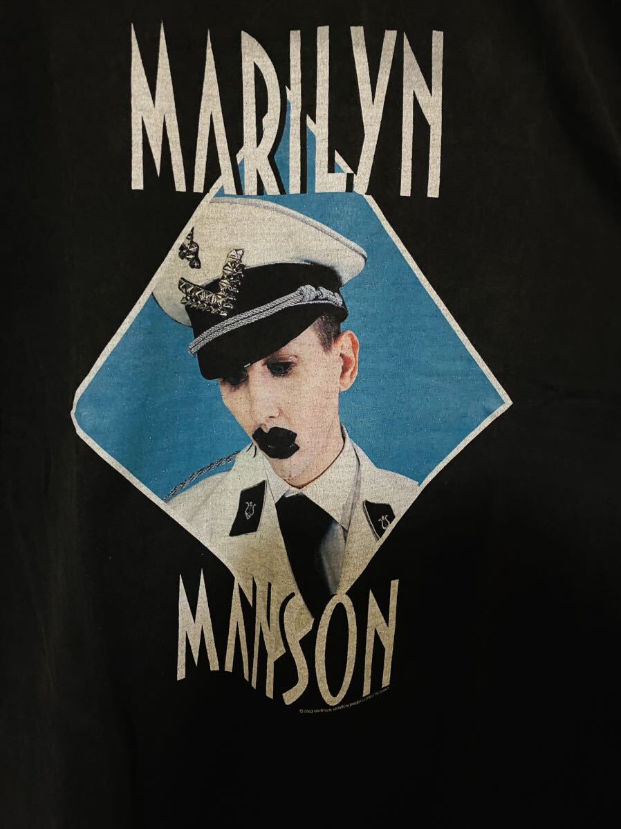 マリリンマンソン　トラヴィススコット着用　Tシャツ GIANT製 XL 新品未使用　marilyn manson_画像3