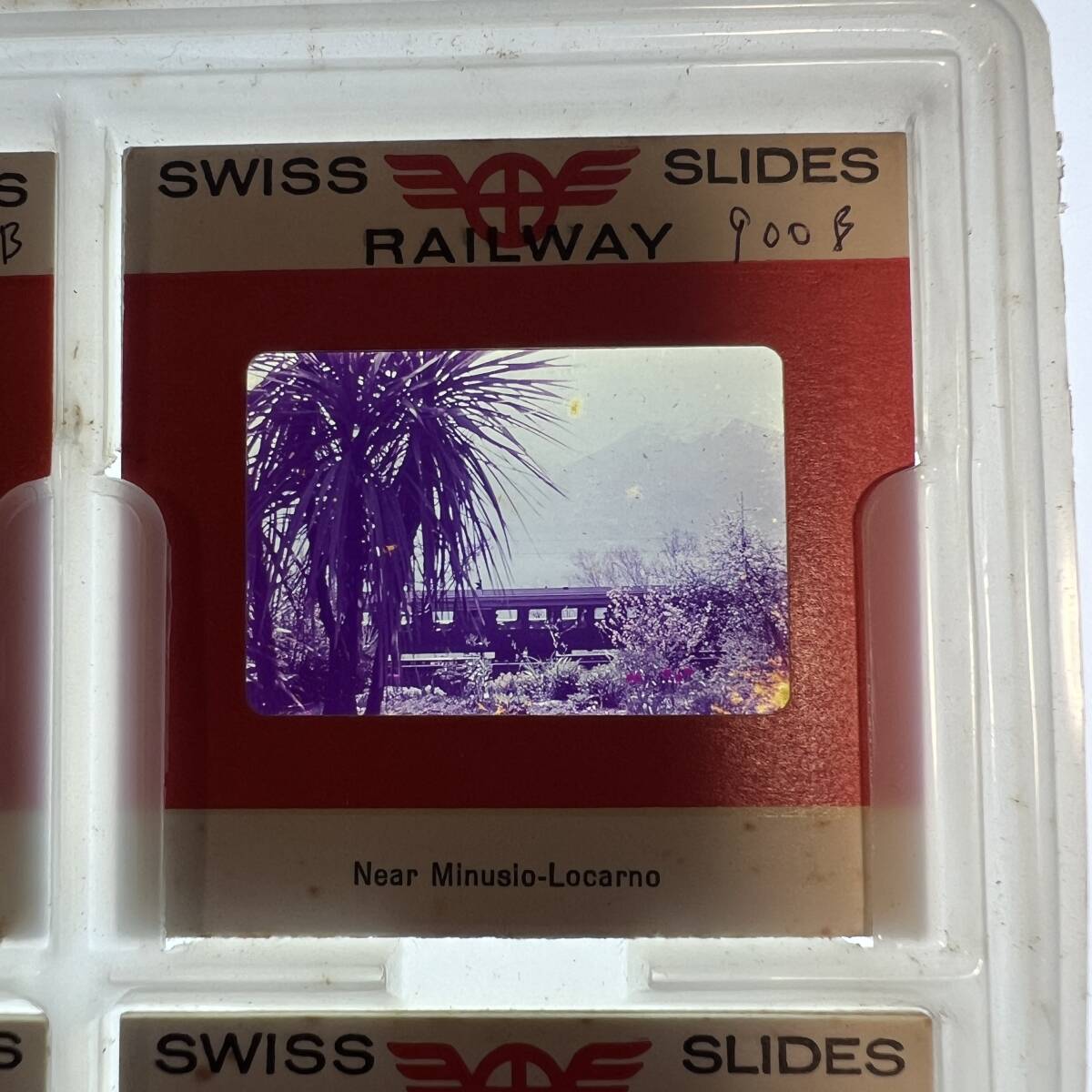 【昔の鉄道写真 ネガ ポジ】スイス国鉄■Near minusio-Locarno■ミヌジオ/ロカルノ■星晃 氏 所蔵■P-900B_画像1