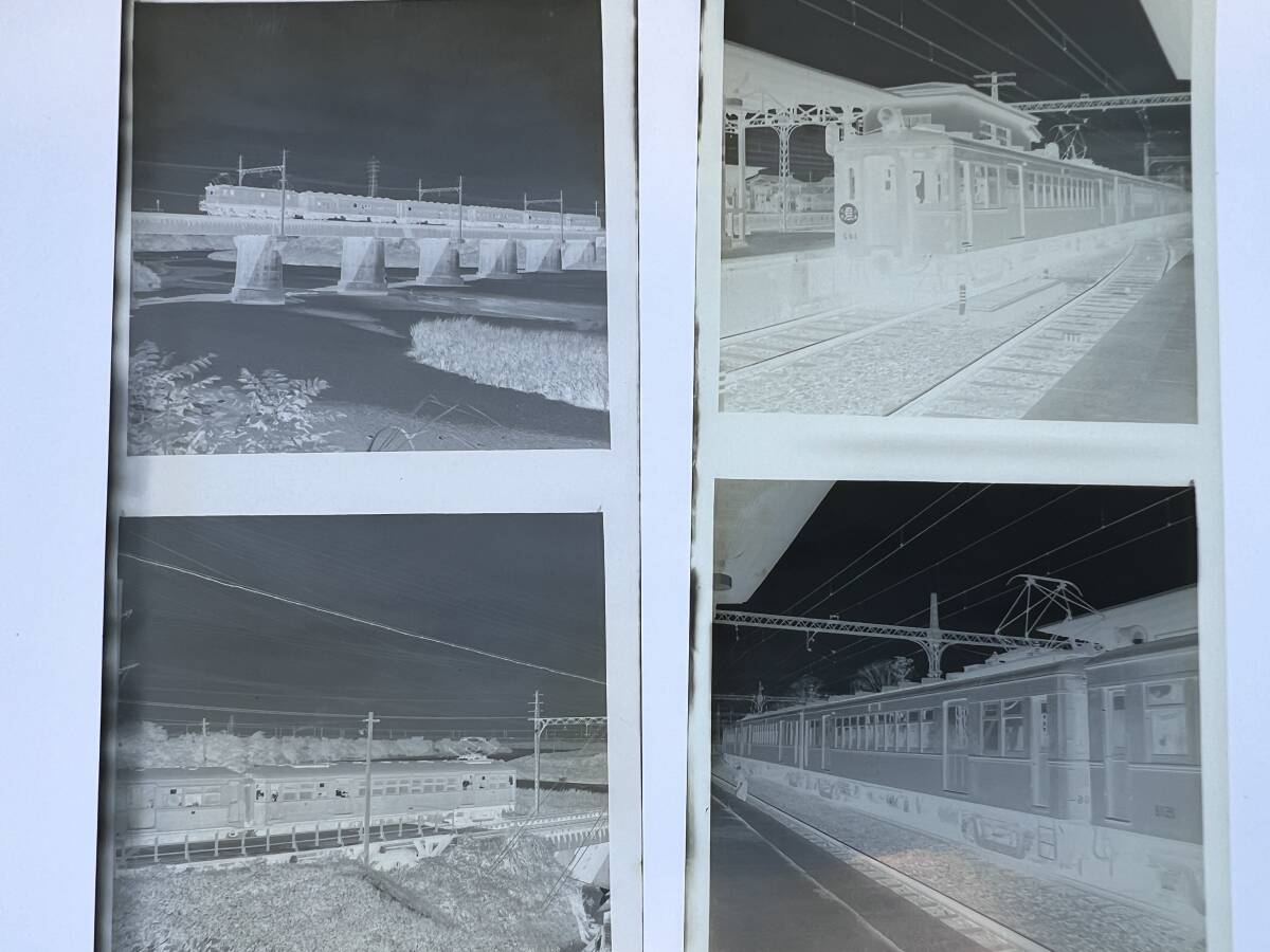 [ old railroad photograph nega] betta roasting attaching # Showa era 28 year Ueno station # Showa era 26 year . peace line Yamato river ..# National Railways / country electro- #240427-6