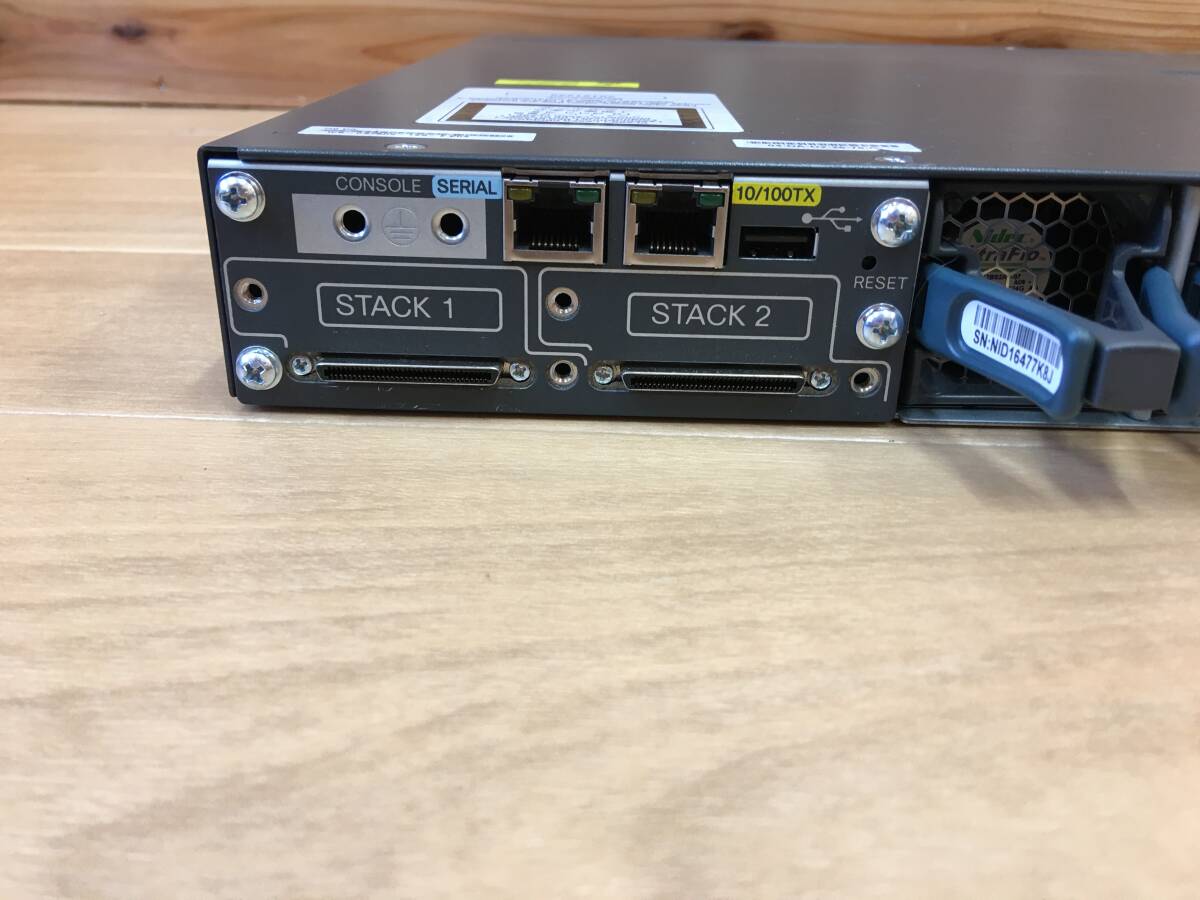 A20992)Cisco Catalyst 3750-X Series (WS-C3750X-12S-E V03) スイッチ 現状品_画像5