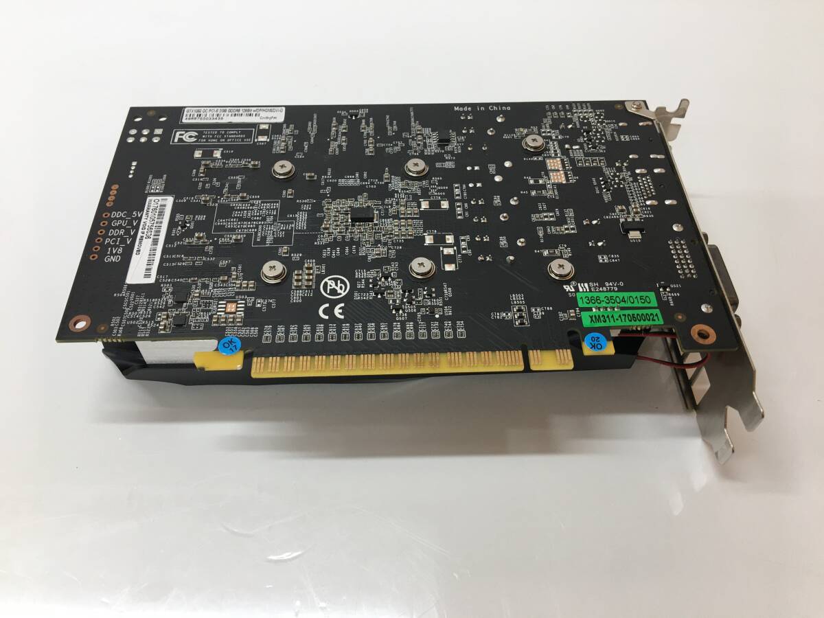 A21005)玄人志向 NVIDIA GeForce GTX1050 OC PCI-E 2GB GDDR5 128Bit グラフィックボード 中古動作品_画像4
