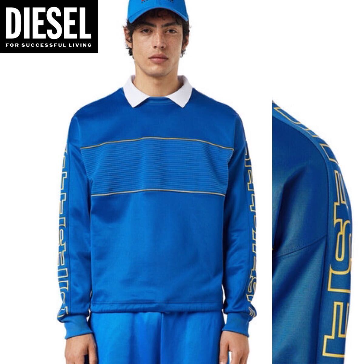 新品 未使用 タグ付き ★定価30,800円 DIESEL ディーゼル メンズ Lサイズ プルオーバー スウェット イージーケア トリアセテート 13の画像1